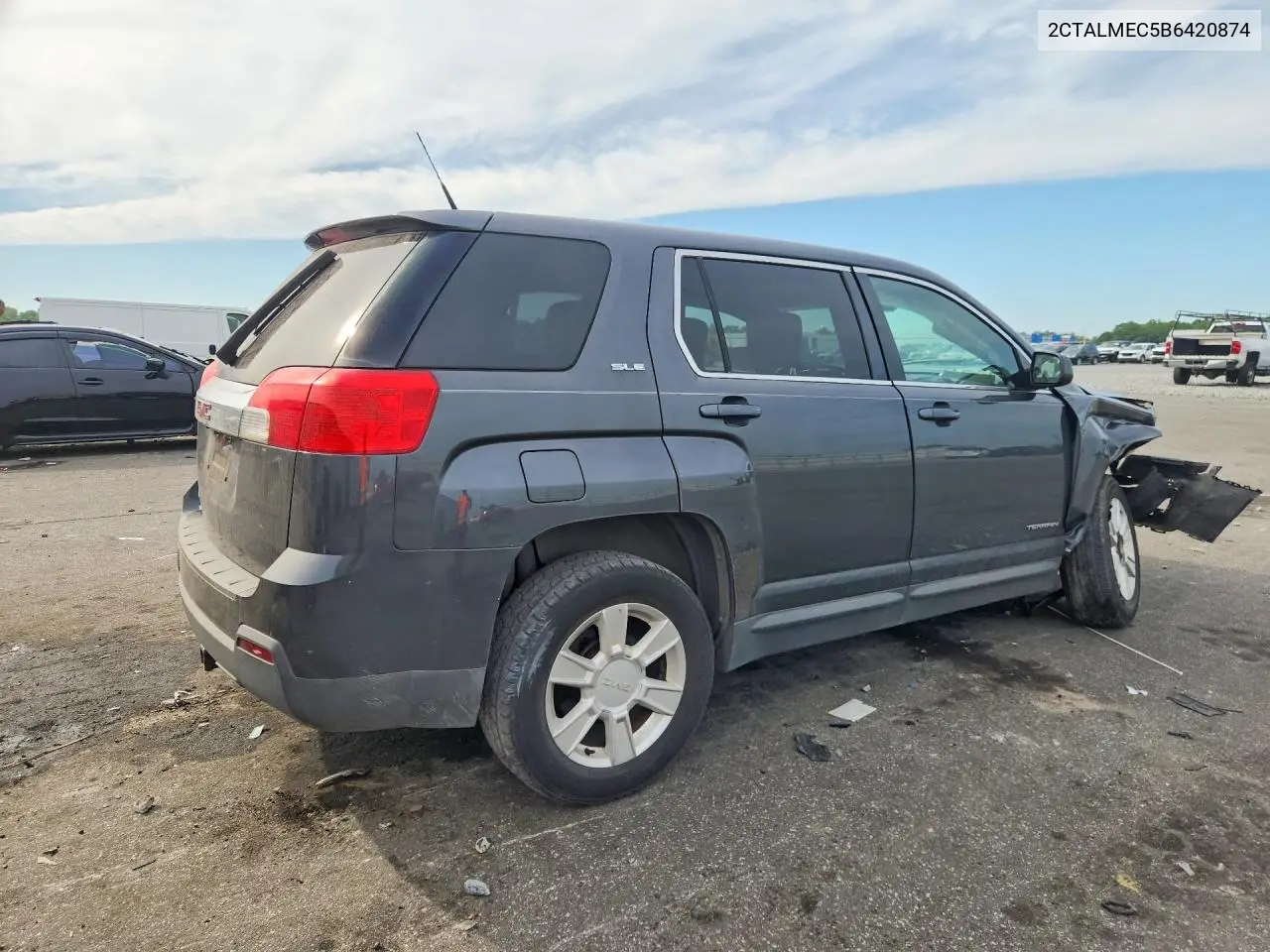 2011 GMC TERRAIN VIN 2CTALMEC5B6420874 — фото 3