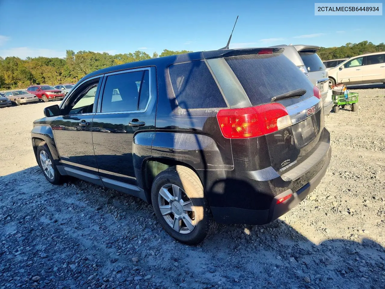 2011 GMC TERRAIN VIN 2CTALMEC5B6448934 — фото 2
