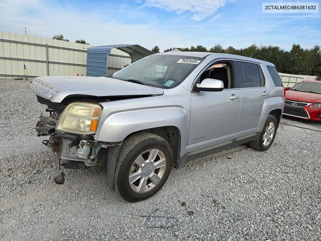 GMC TERRAIN 2011, VIN 2CTALMEC4B6381632