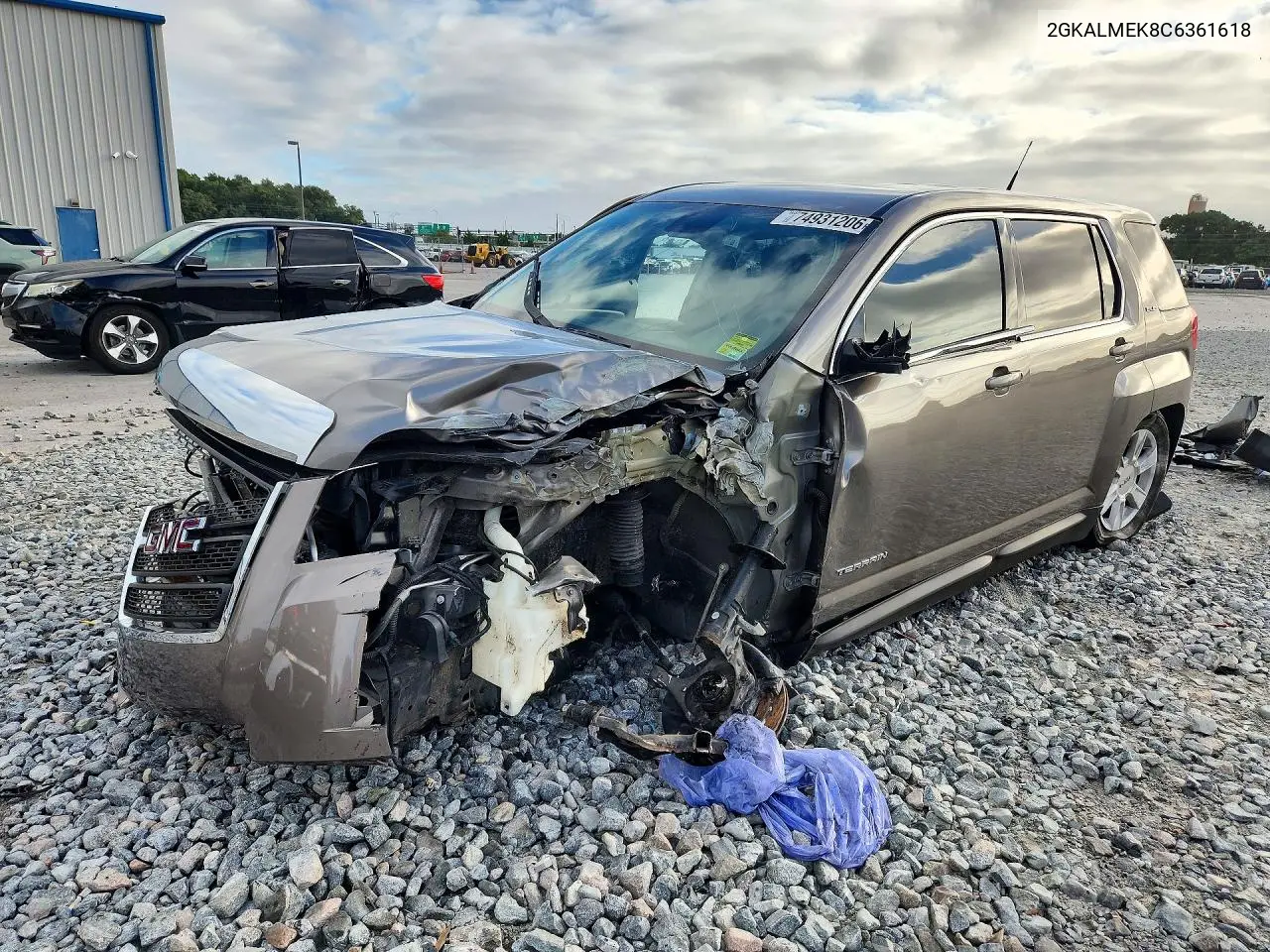 GMC TERRAIN 2012, VIN 2GKALMEK8C6361618