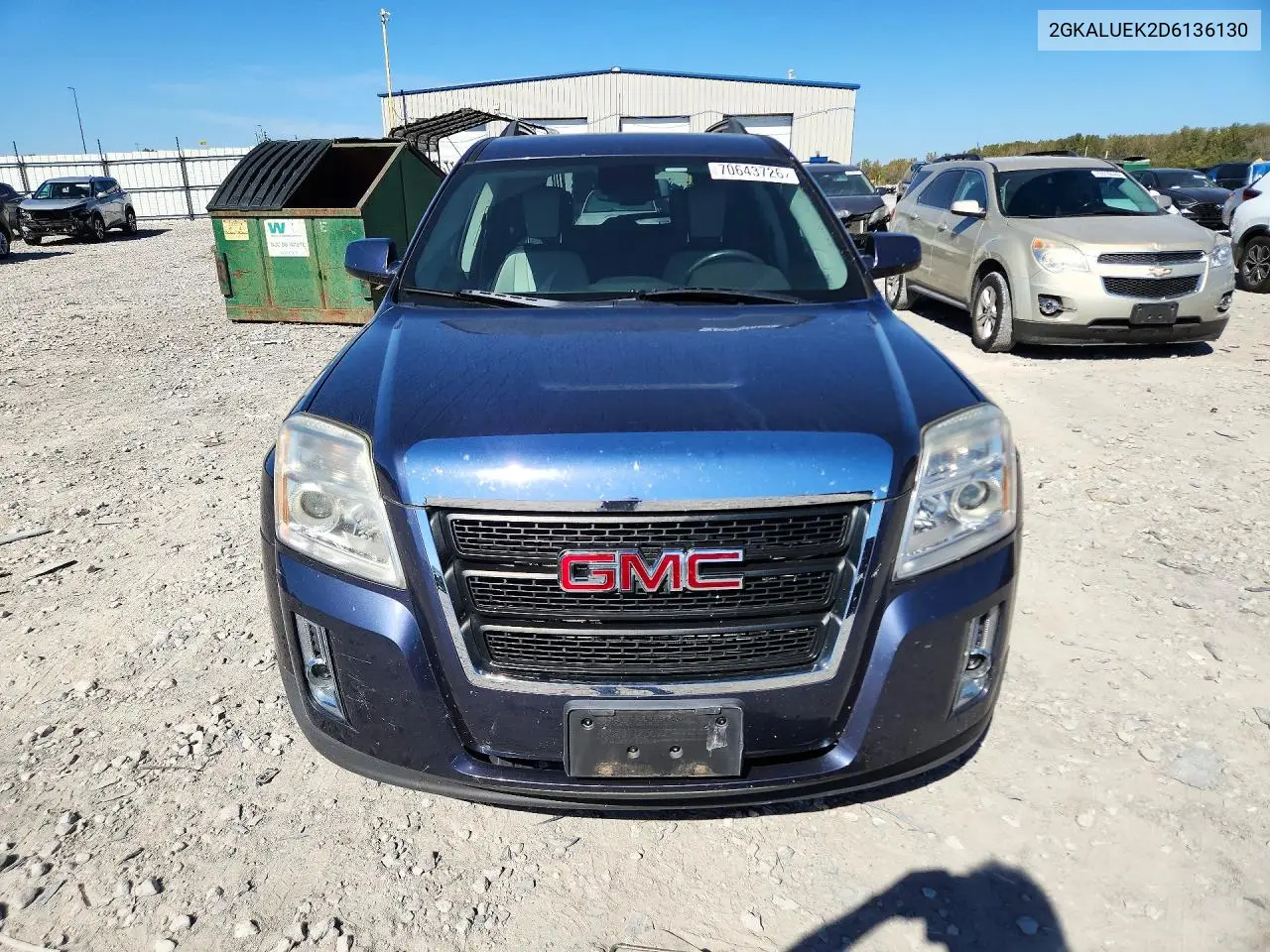 2013 GMC TERRAIN VIN 2GKALUEK2D6136130 — фото 5