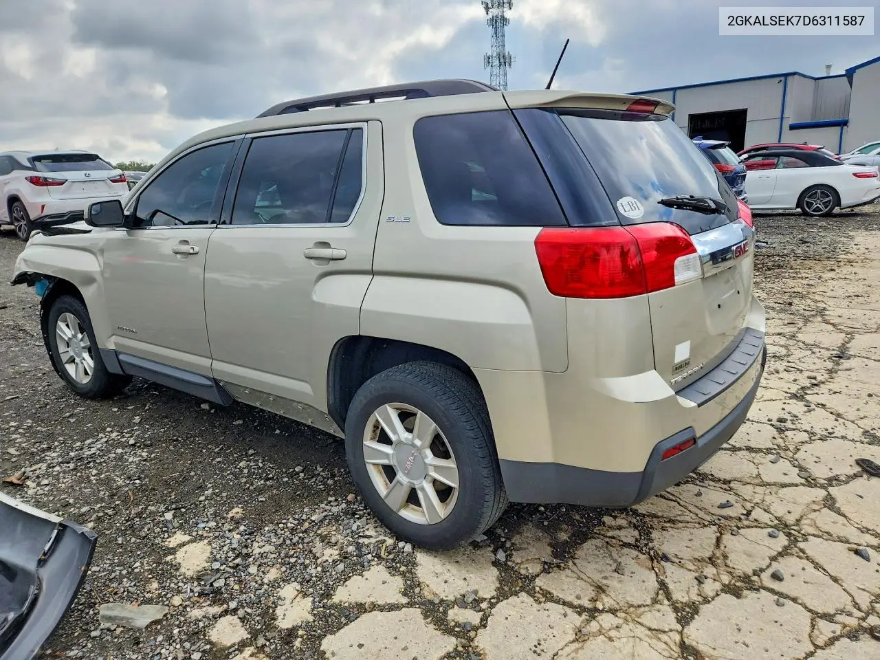 2013 GMC TERRAIN VIN 2GKALSEK7D6311587 — фото 2