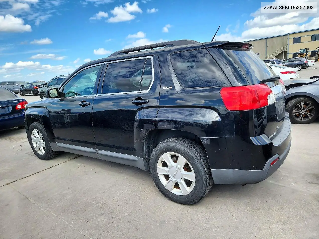 2013 GMC TERRAIN VIN 2GKALSEK6D6352003 — фото 2