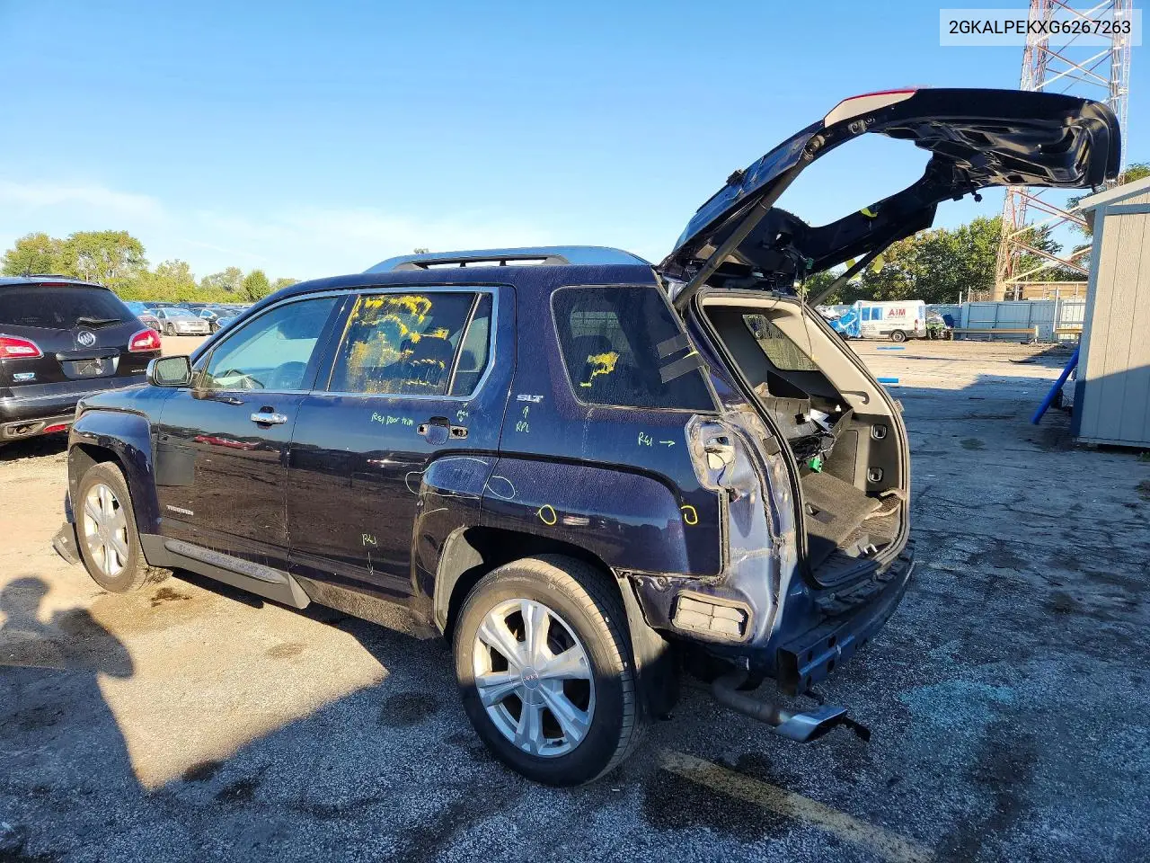 2016 GMC TERRAIN VIN 2GKALPEKXG6267263 — фото 2