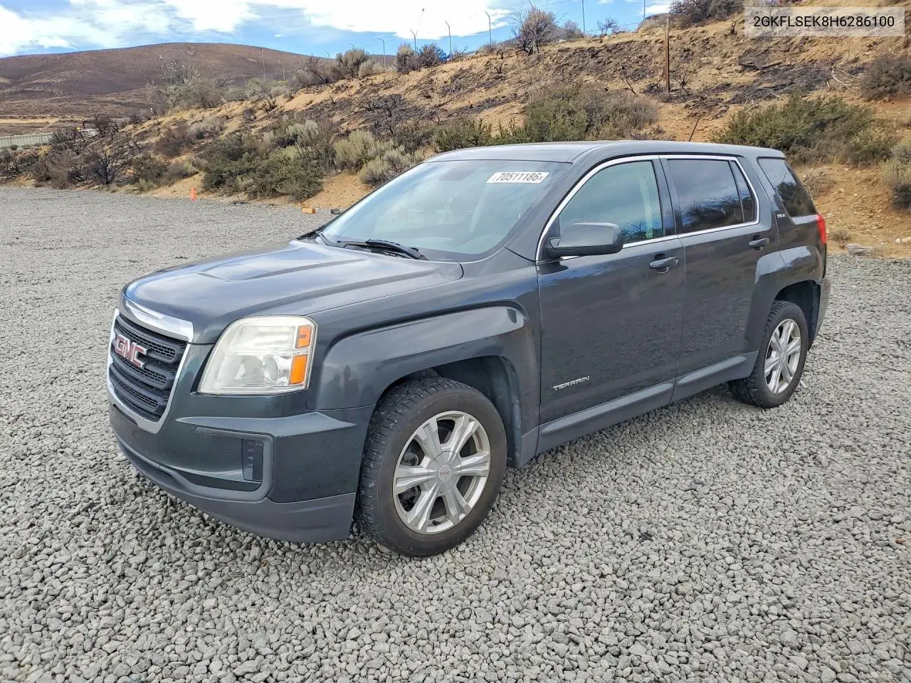 GMC TERRAIN 2017, VIN 2GKFLSEK8H6286100