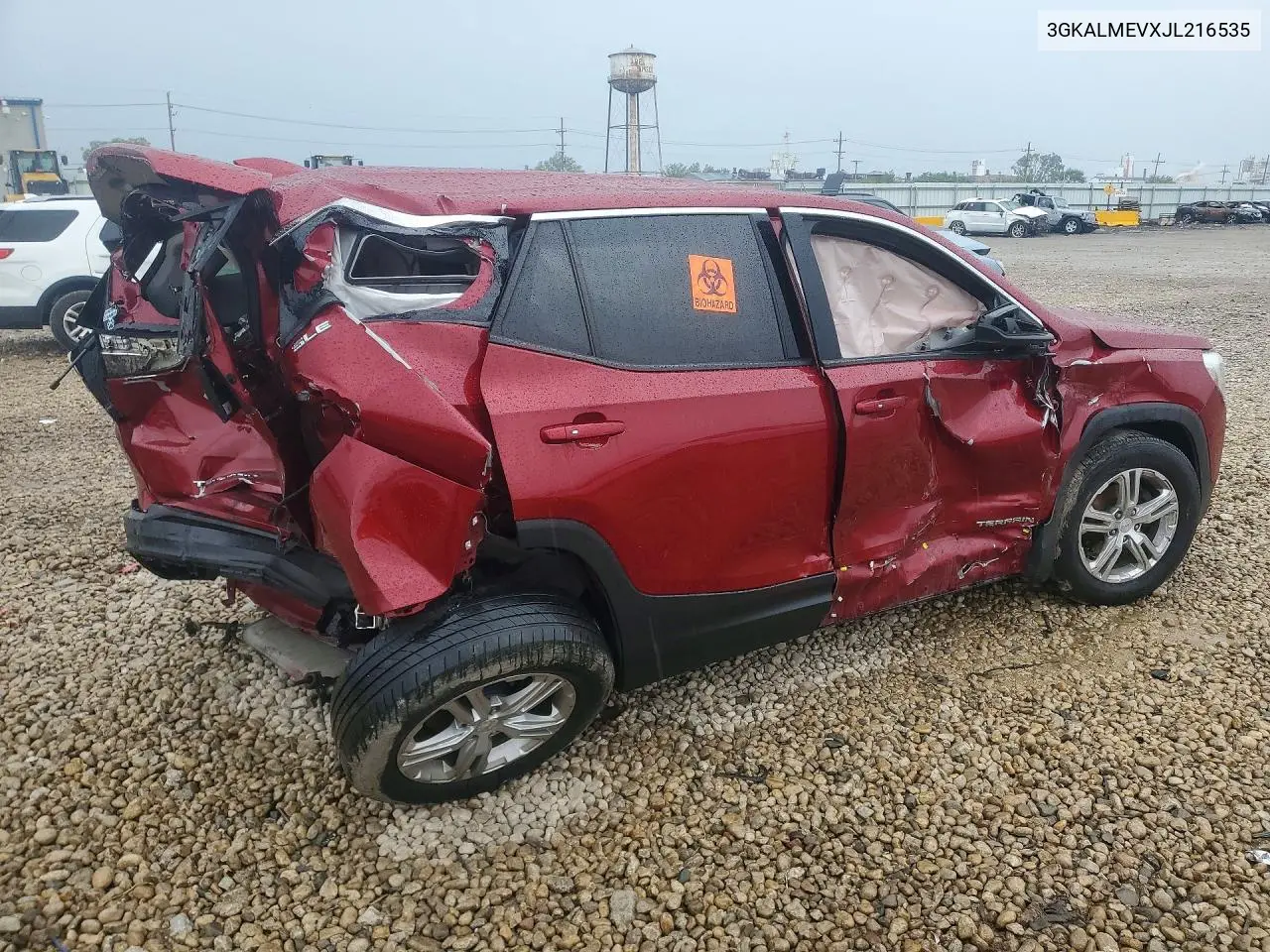 2018 GMC TERRAIN VIN 3GKALMEVXJL216535 — фото 3