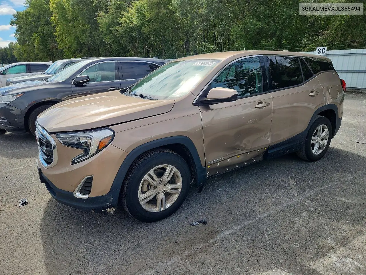 GMC TERRAIN 2018, VIN 3GKALMEVXJL365494