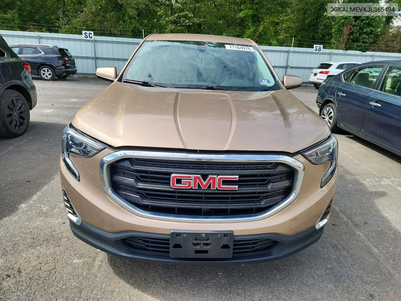 2018 GMC TERRAIN VIN 3GKALMEVXJL365494 — фото 5