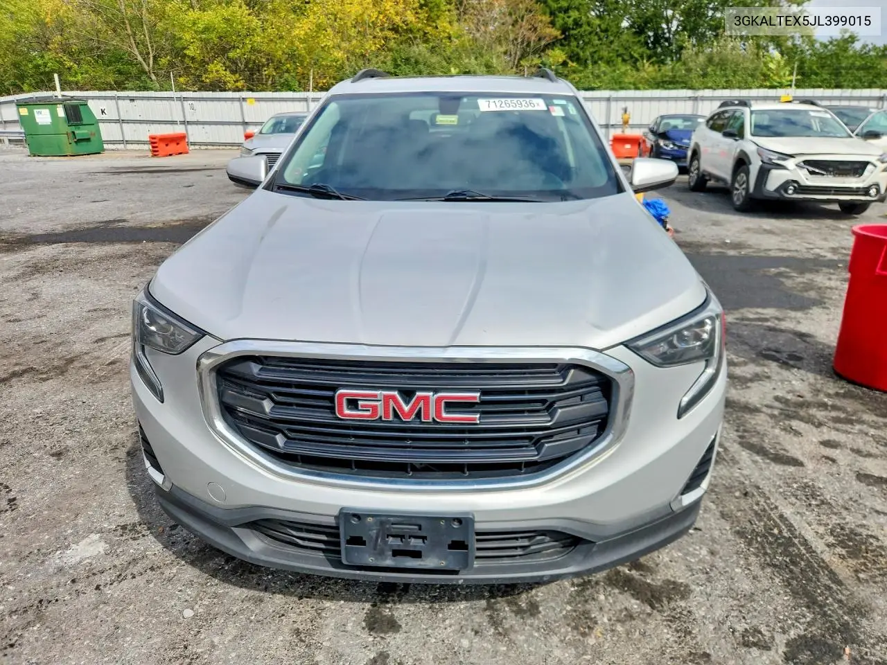 2018 GMC TERRAIN VIN 3GKALTEX5JL399015 — фото 5