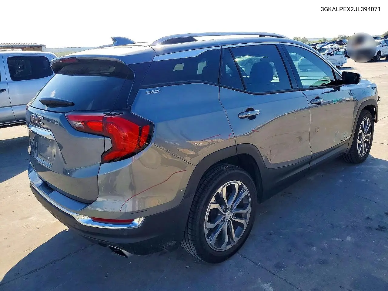 2018 GMC TERRAIN VIN 3GKALPEX2JL394071 — фото 3