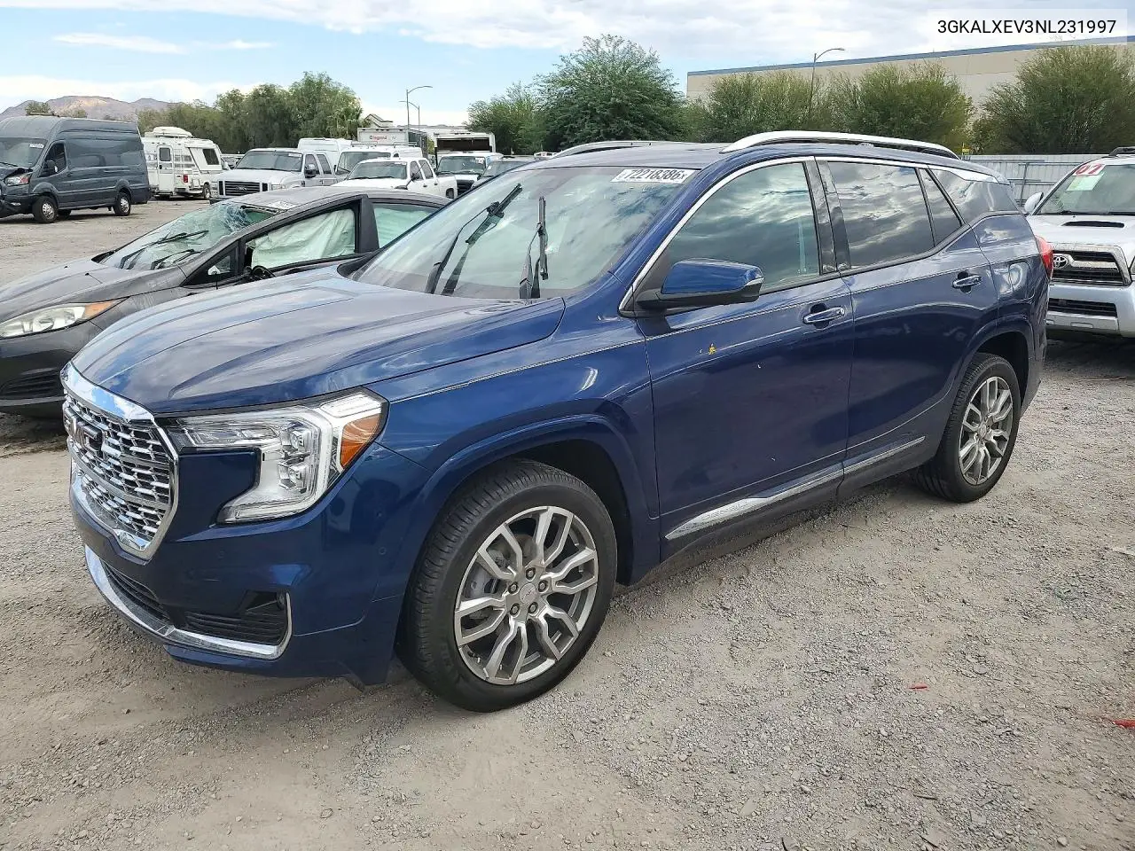 GMC TERRAIN 2022, VIN 3GKALXEV3NL231997