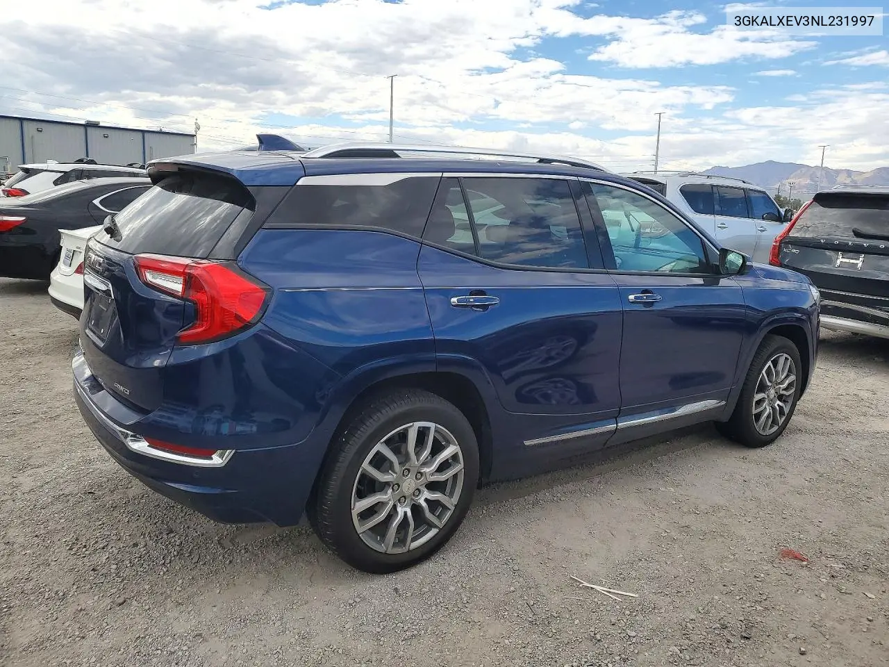 2022 GMC TERRAIN VIN 3GKALXEV3NL231997 — фото 3