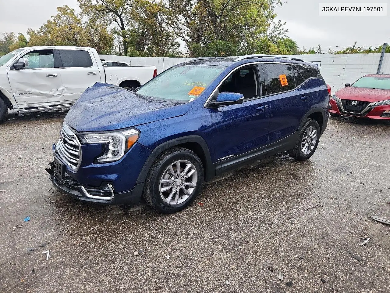 2022 GMC TERRAIN VIN 3GKALPEV7NL197501 — фото 3