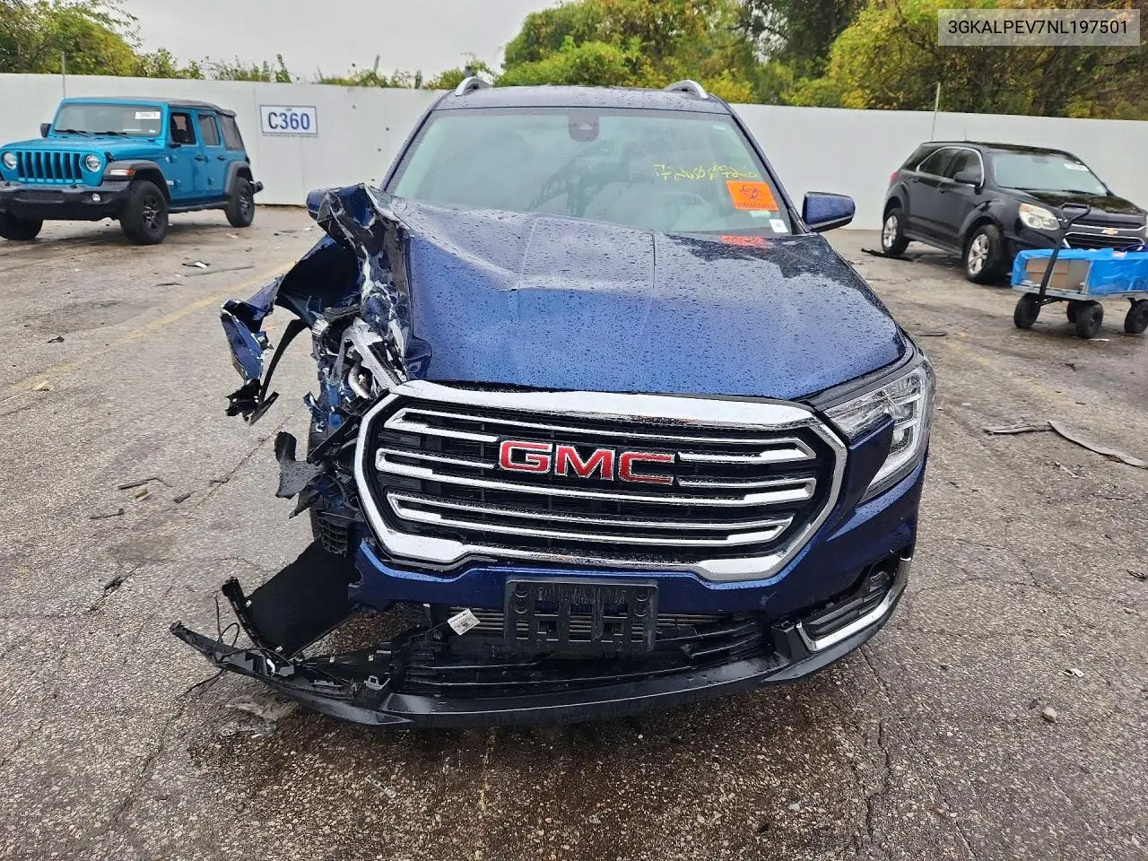 2022 GMC TERRAIN VIN 3GKALPEV7NL197501 — фото 2