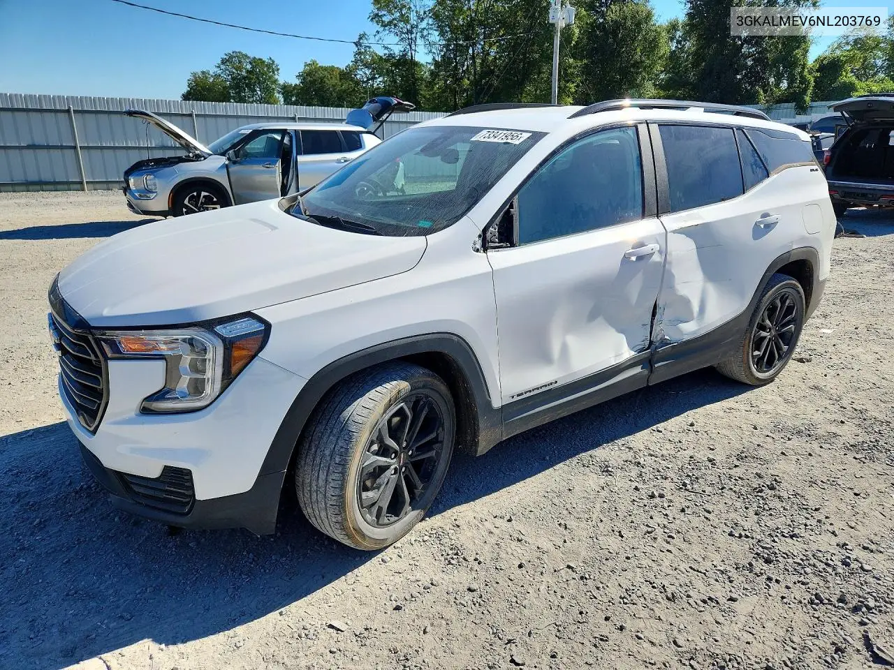 GMC TERRAIN 2022, VIN 3GKALMEV6NL203769