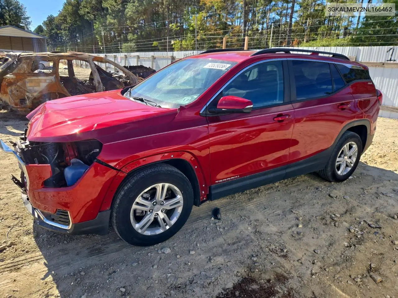 GMC TERRAIN 2022, VIN 3GKALMEV2NL166462