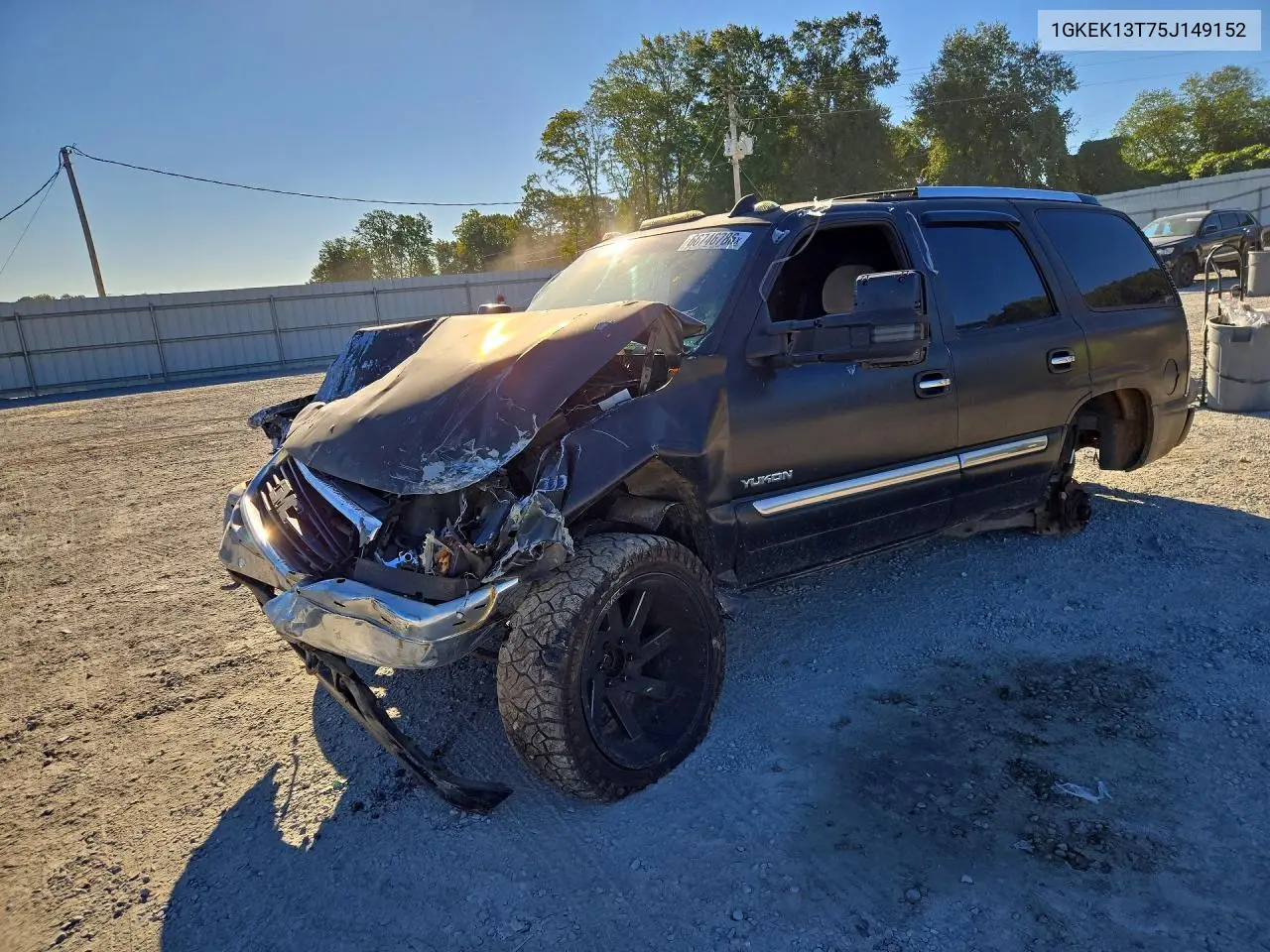 GMC YUKON 2005, VIN 1GKEK13T75J149152