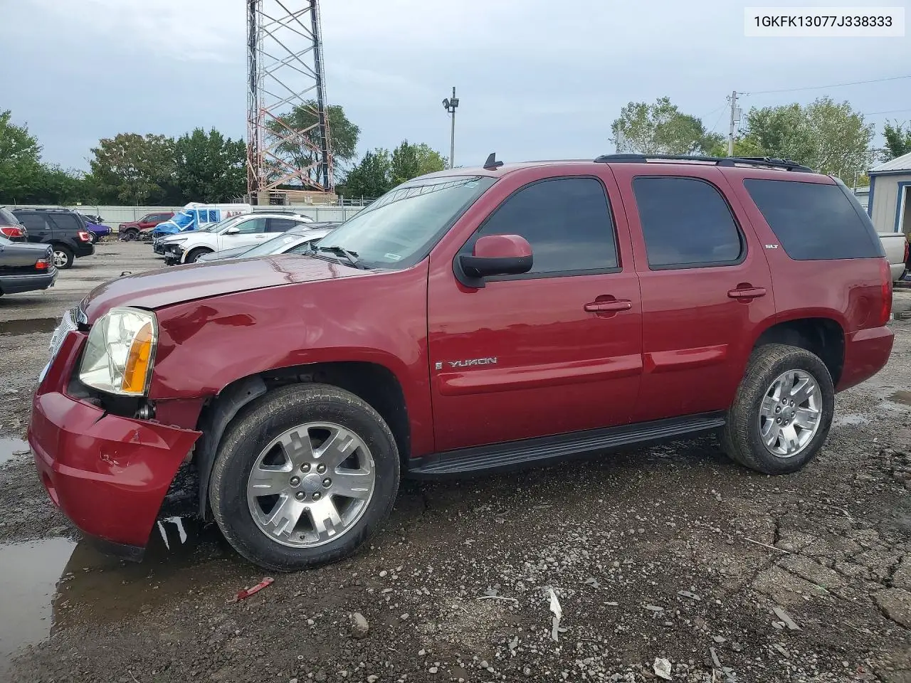 GMC YUKON 2007, VIN 1GKFK13077J338333