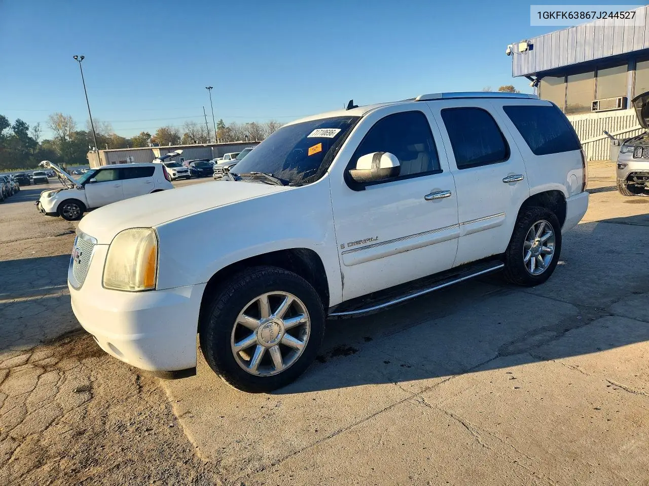 GMC YUKON 2007, VIN 1GKFK63867J244527