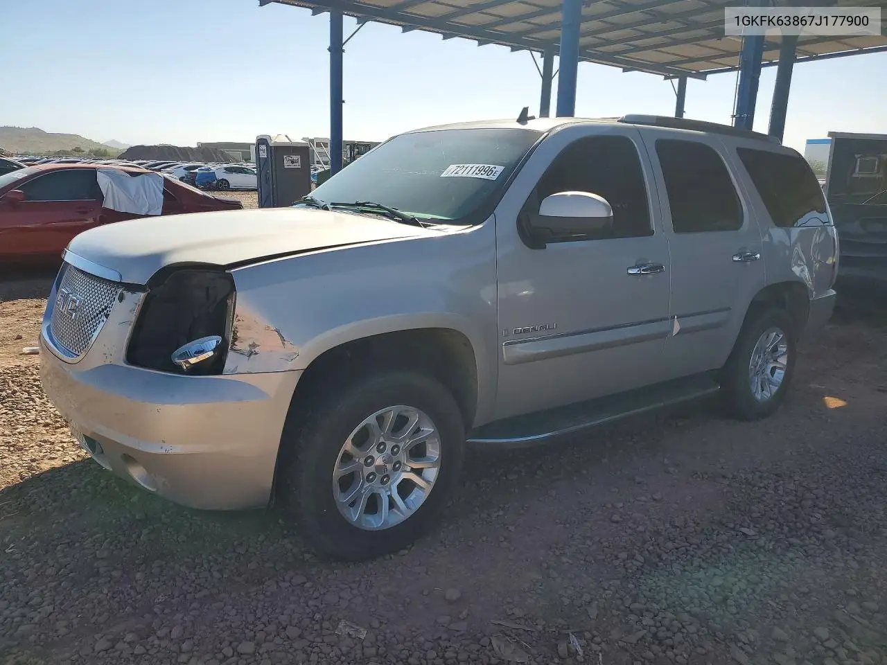 GMC YUKON 2007, VIN 1GKFK63867J177900