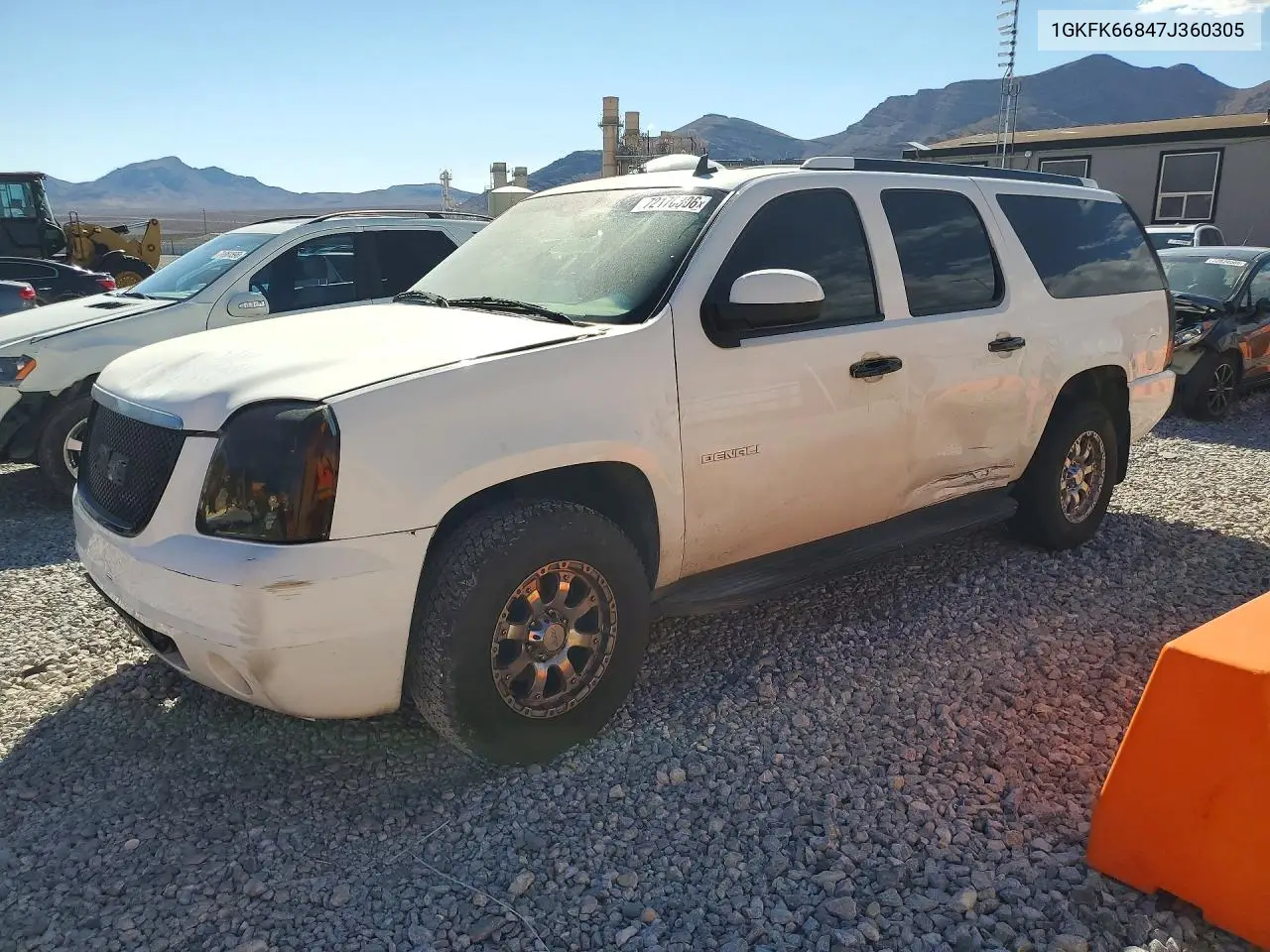 GMC YUKON 2007, VIN 1GKFK66847J360305