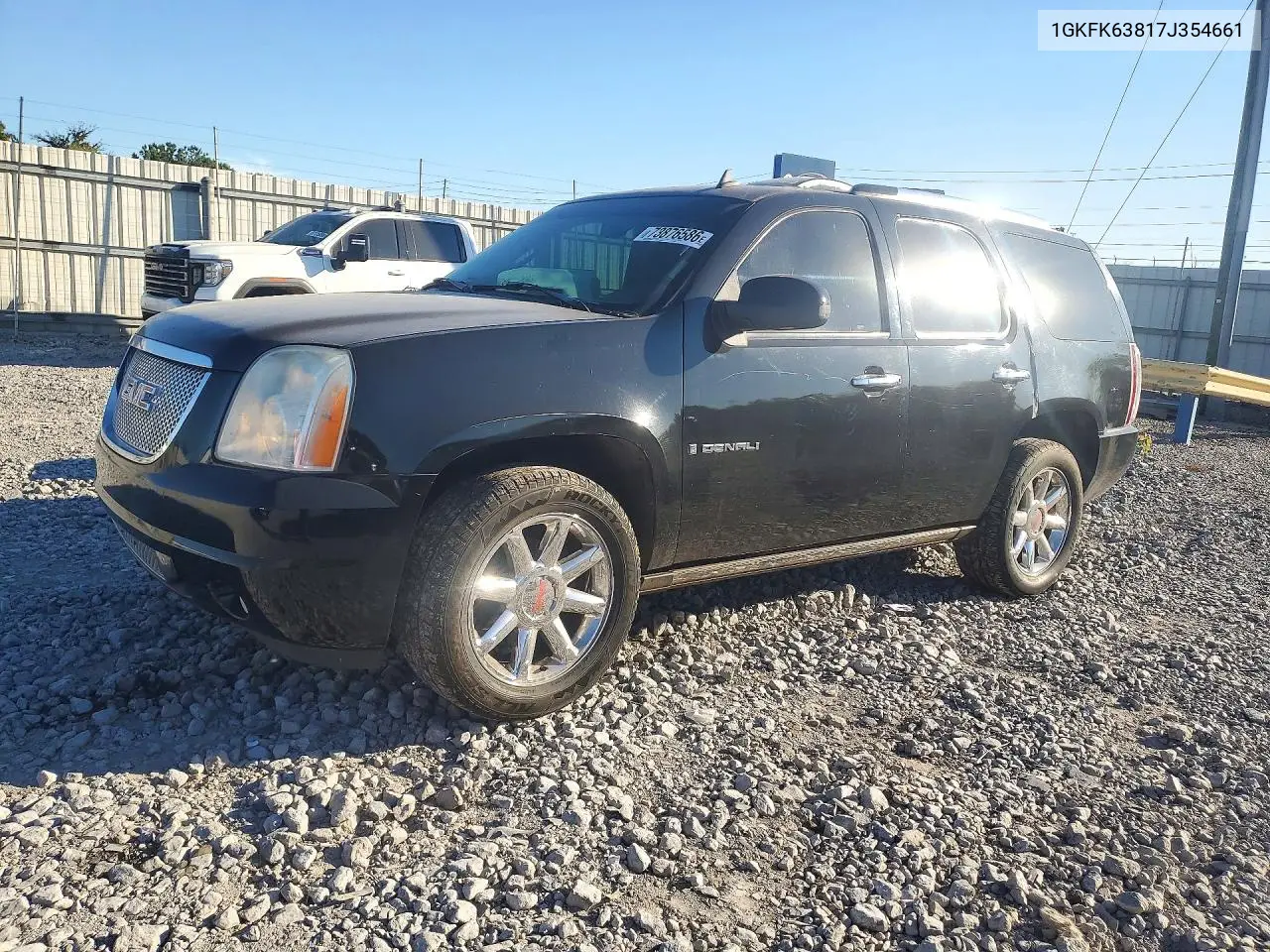 GMC YUKON 2007, VIN 1GKFK63817J354661