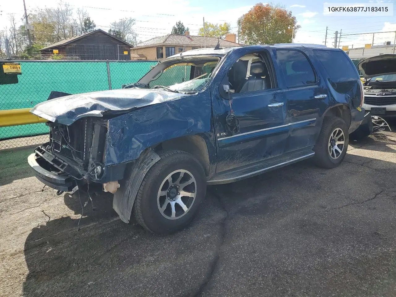GMC YUKON 2007, VIN 1GKFK63877J183415