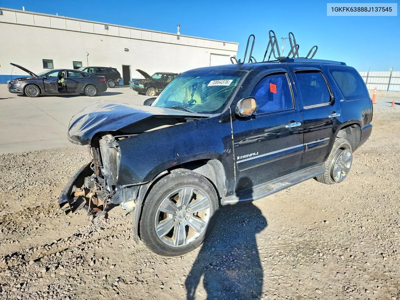GMC YUKON 2008, VIN 1GKFK63888J137545