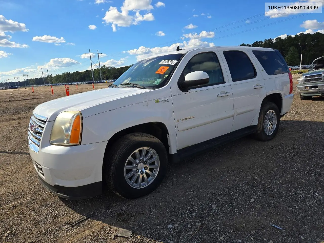 GMC YUKON 2008, VIN 1GKFC13508R204999