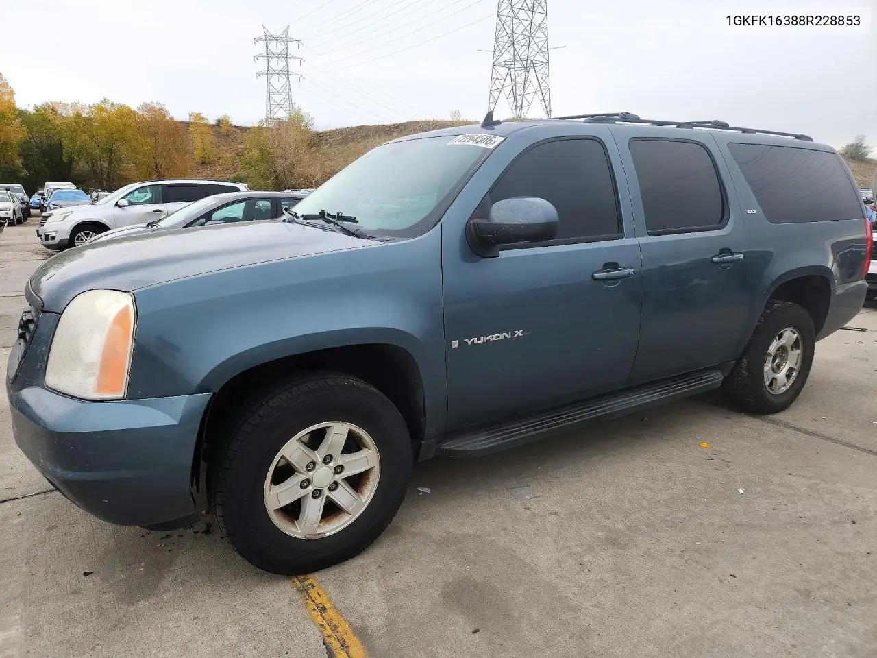 GMC YUKON 2008, VIN 1GKFK16388R228853
