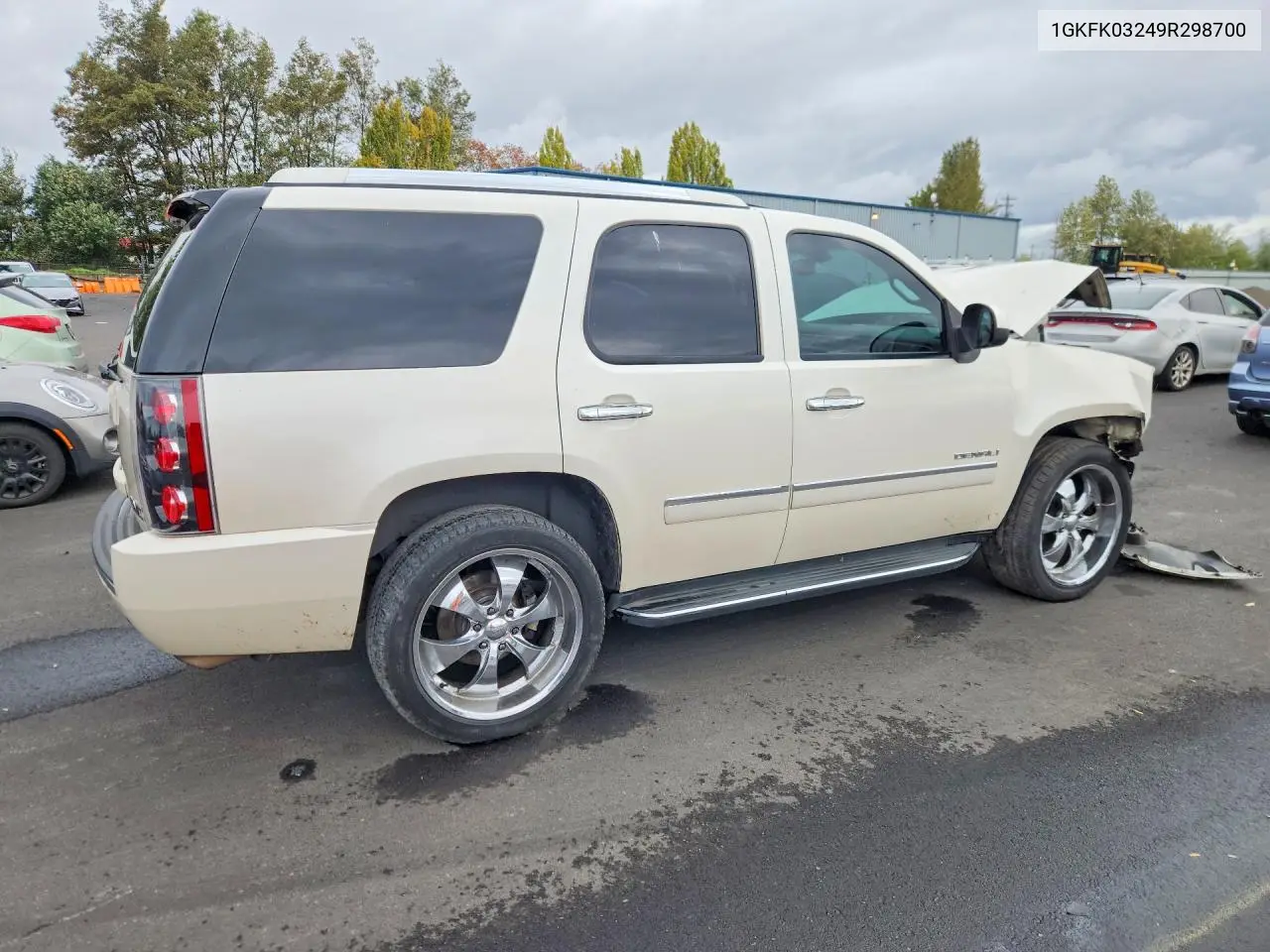 2009 GMC YUKON VIN 1GKFK03249R298700 — фото 3