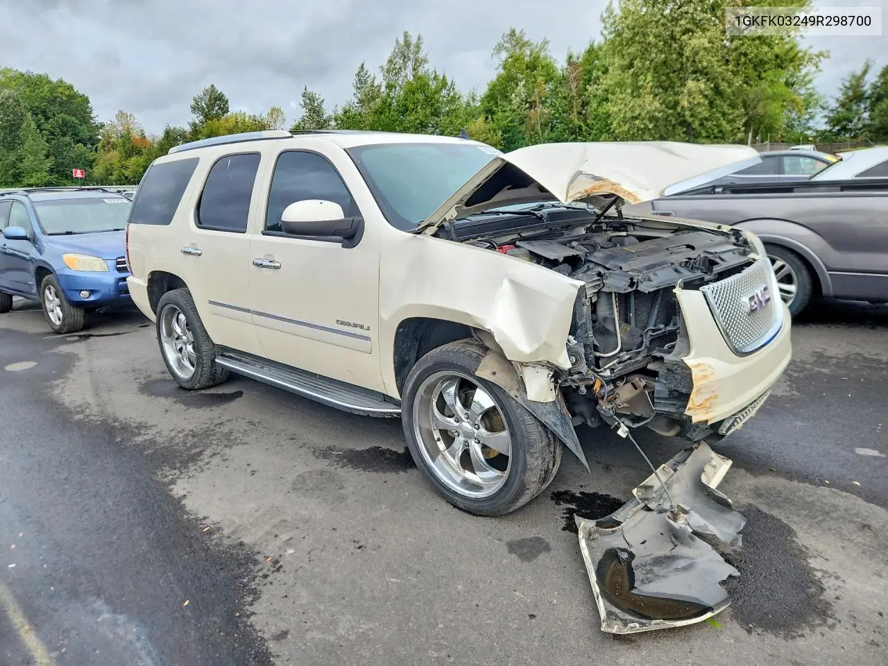 2009 GMC YUKON VIN 1GKFK03249R298700 — фото 4