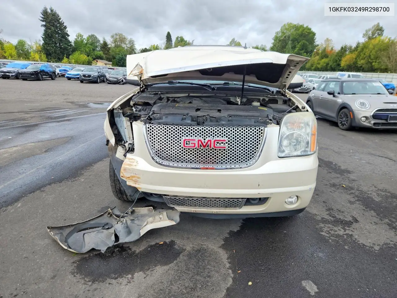 2009 GMC YUKON VIN 1GKFK03249R298700 — фото 5
