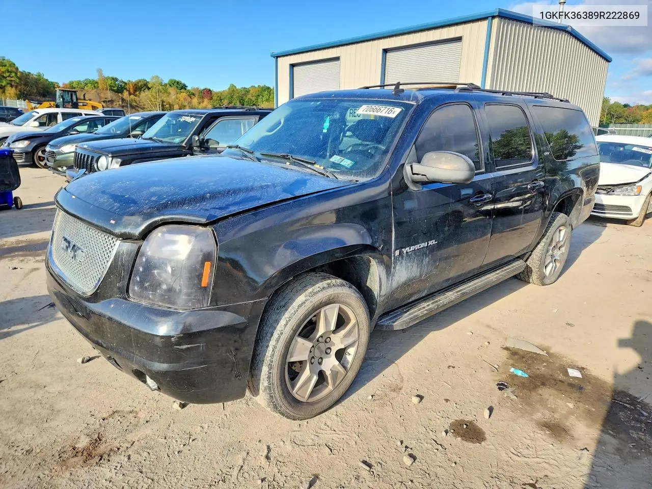 GMC YUKON 2009, VIN 1GKFK36389R222869