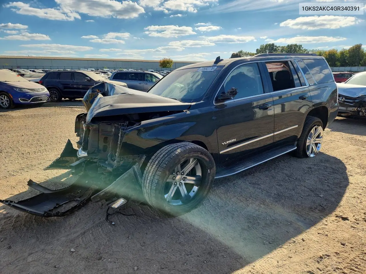GMC YUKON 2016, VIN 1GKS2AKC4GR340391
