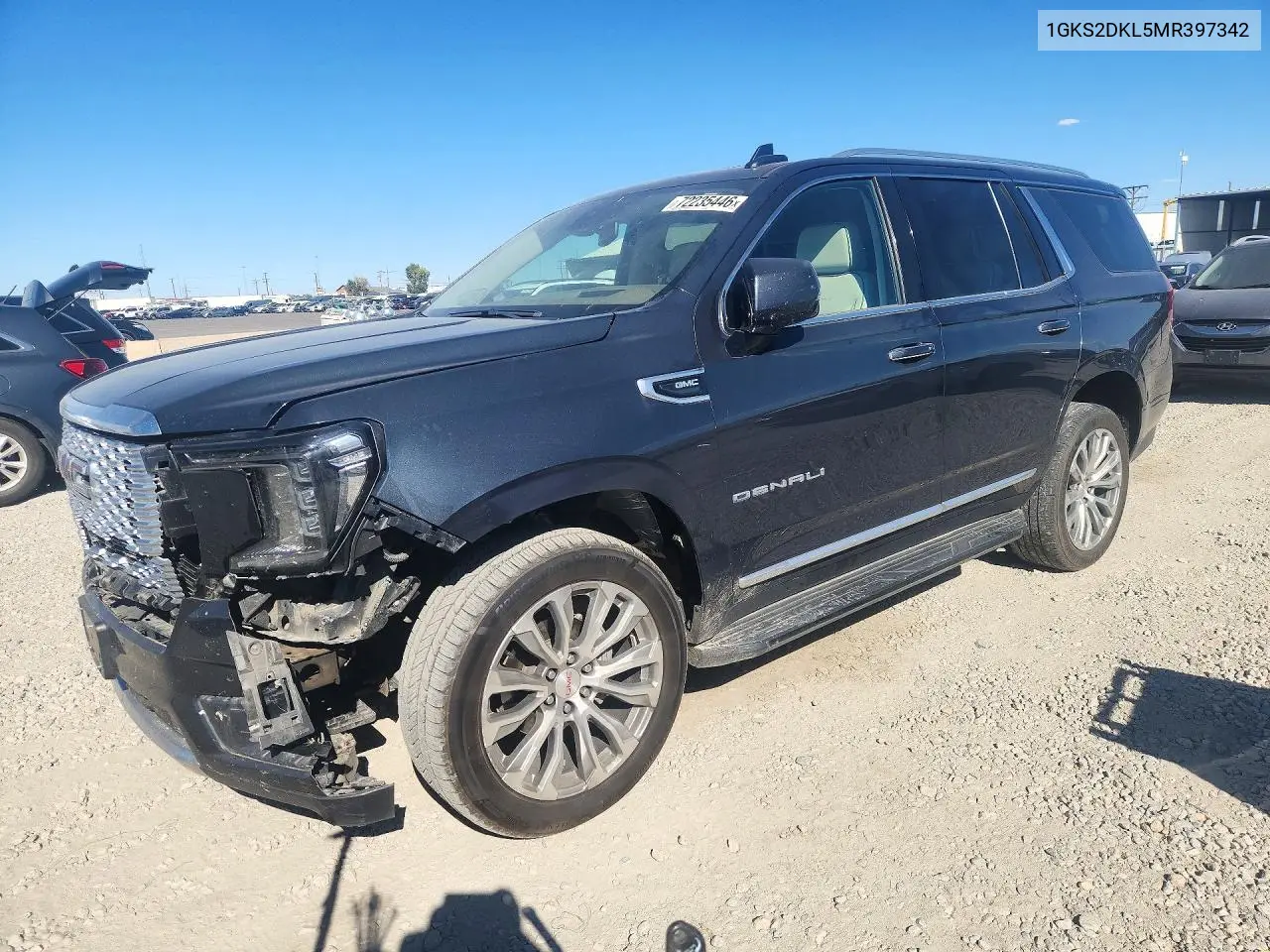 GMC YUKON 2021, VIN 1GKS2DKL5MR397342