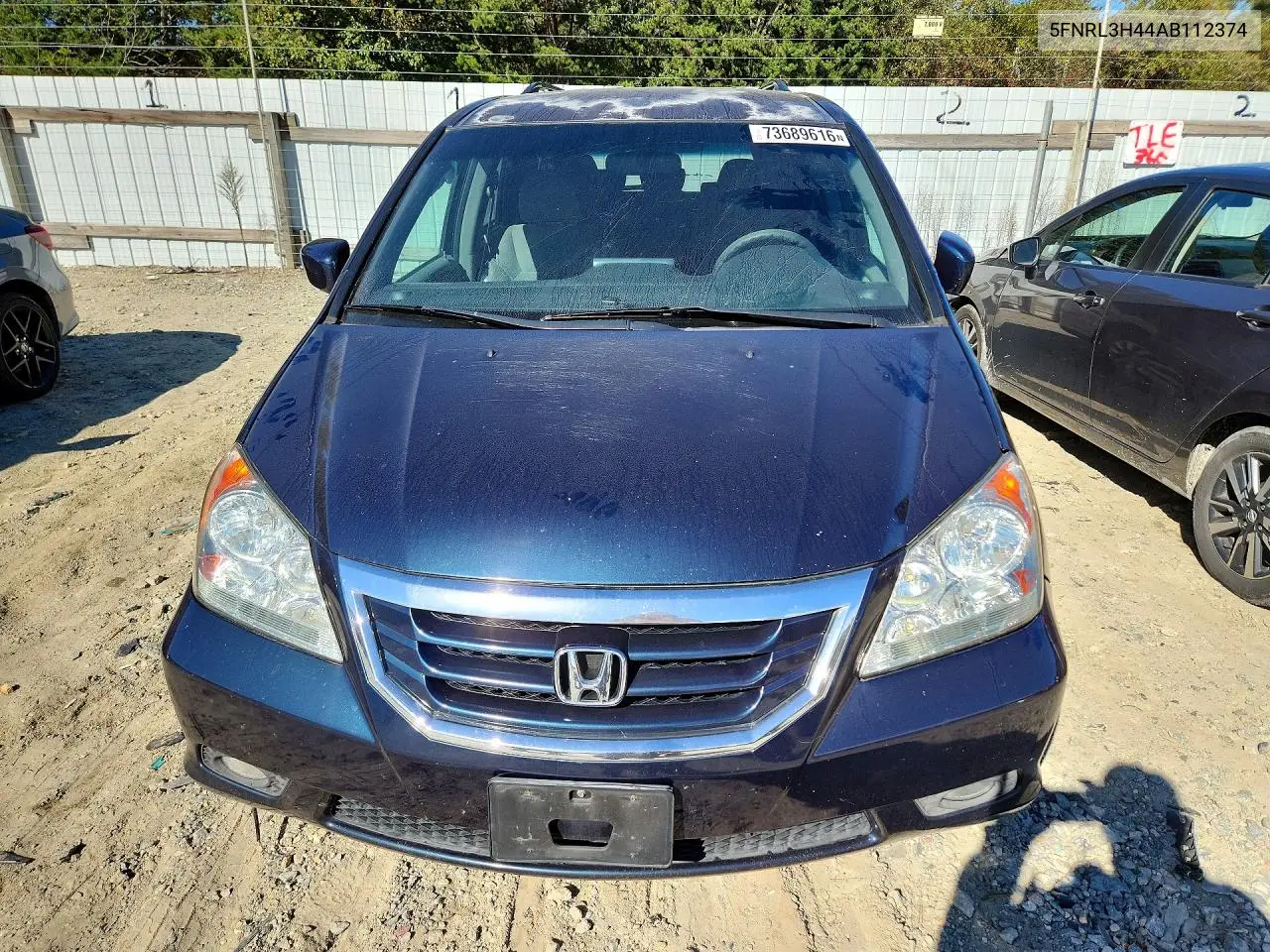 2010 HONDA ODYSSEY VIN 5FNRL3H44AB112374 — фото 5