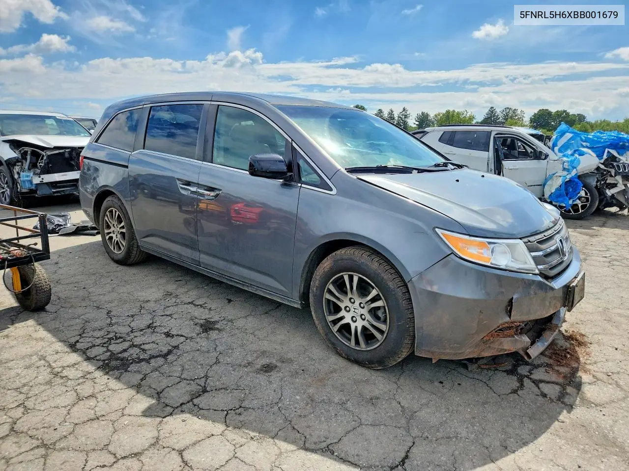 2011 HONDA ODYSSEY VIN 5FNRL5H6XBB001679 — фото 4