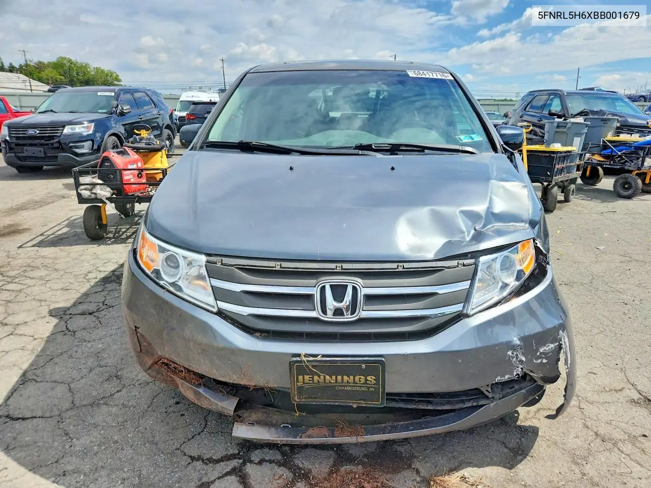 2011 HONDA ODYSSEY VIN 5FNRL5H6XBB001679 — фото 5