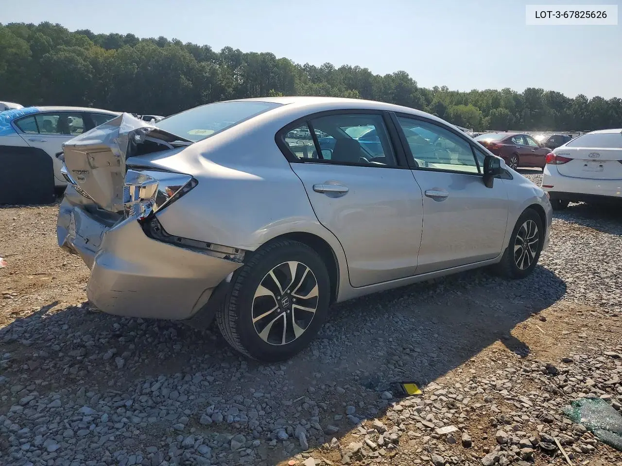 2012 HONDA CIVIC VIN 19XFB2F5XCE100850 — фото 3