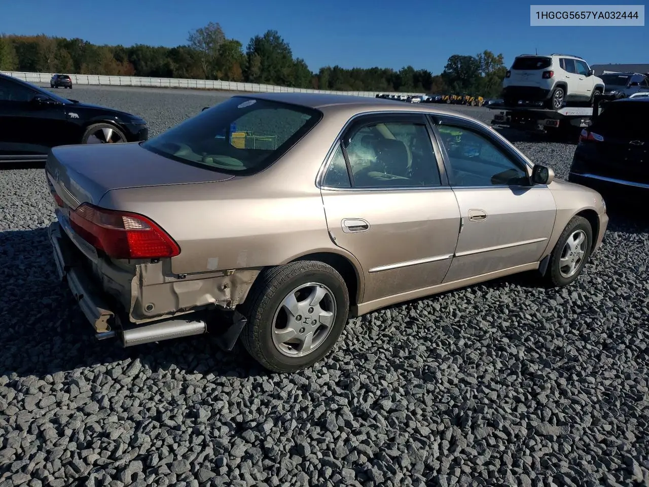 2000 HONDA ACCORD VIN 1HGCG5657YA032444 — фото 3