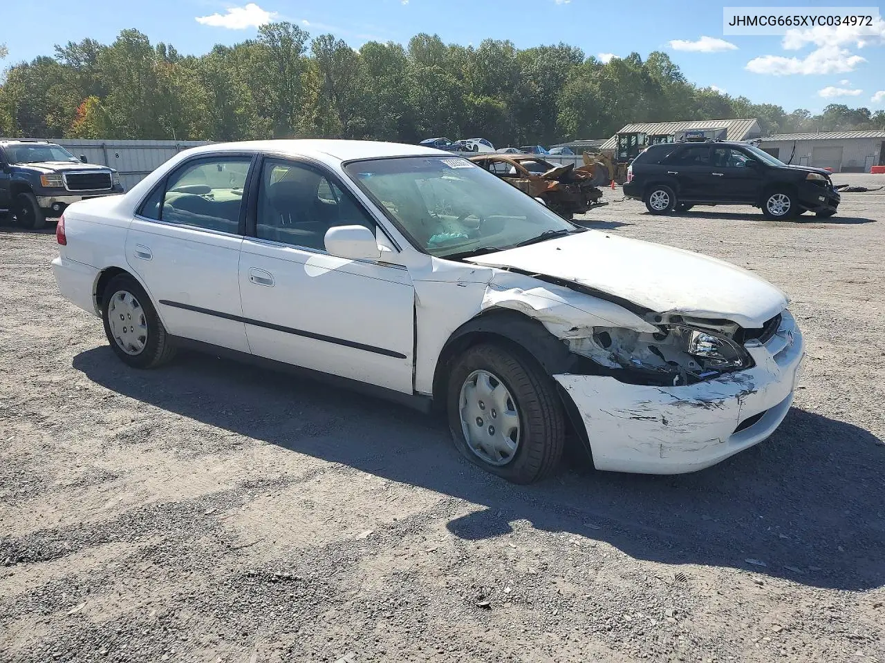 2000 HONDA ACCORD VIN JHMCG665XYC034972 — фото 4