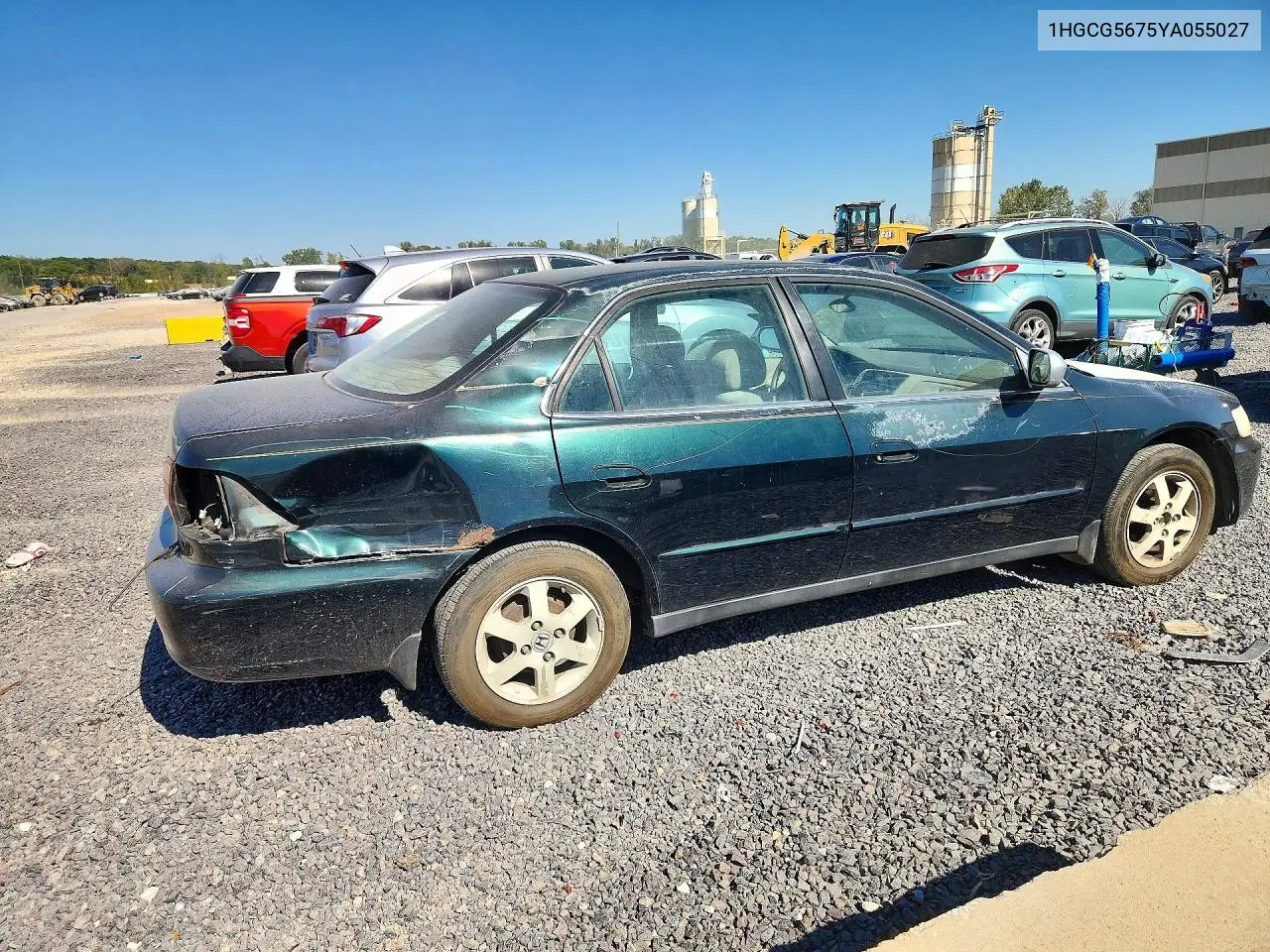 2000 HONDA ACCORD VIN 1HGCG5675YA055027 — фото 3