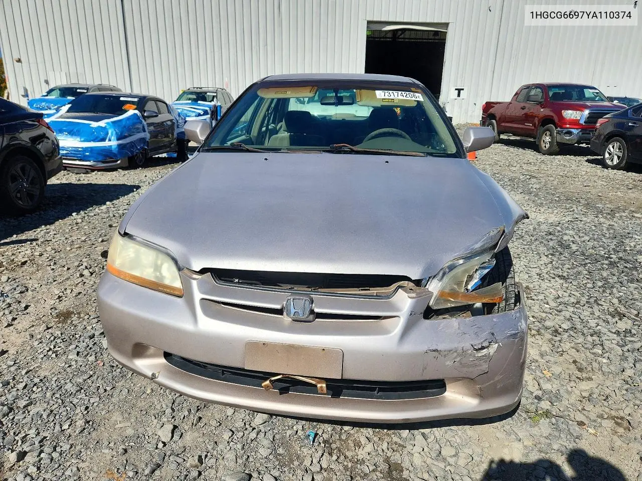 2000 HONDA ACCORD VIN 1HGCG6697YA110374 — фото 5