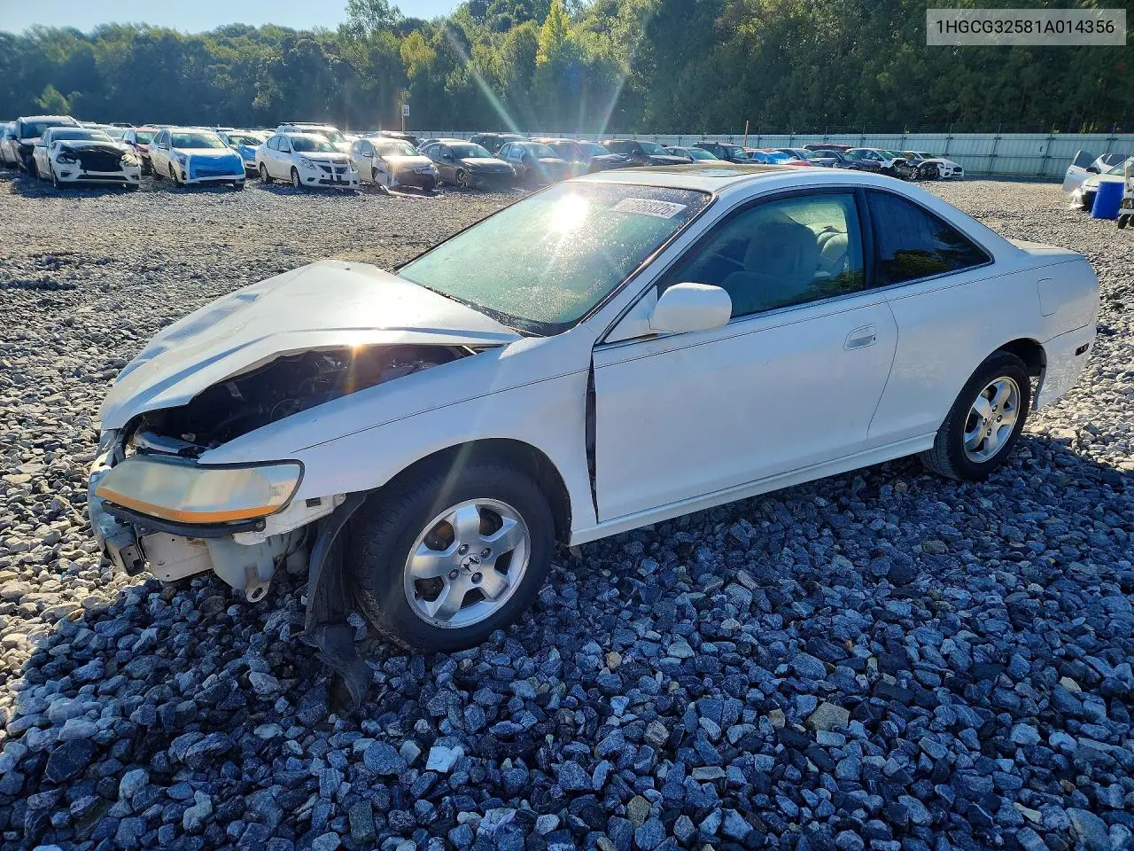 HONDA ACCORD 2001, VIN 1HGCG32581A014356