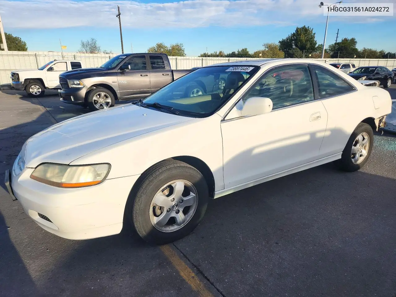 HONDA ACCORD 2001, VIN 1HGCG31561A024272