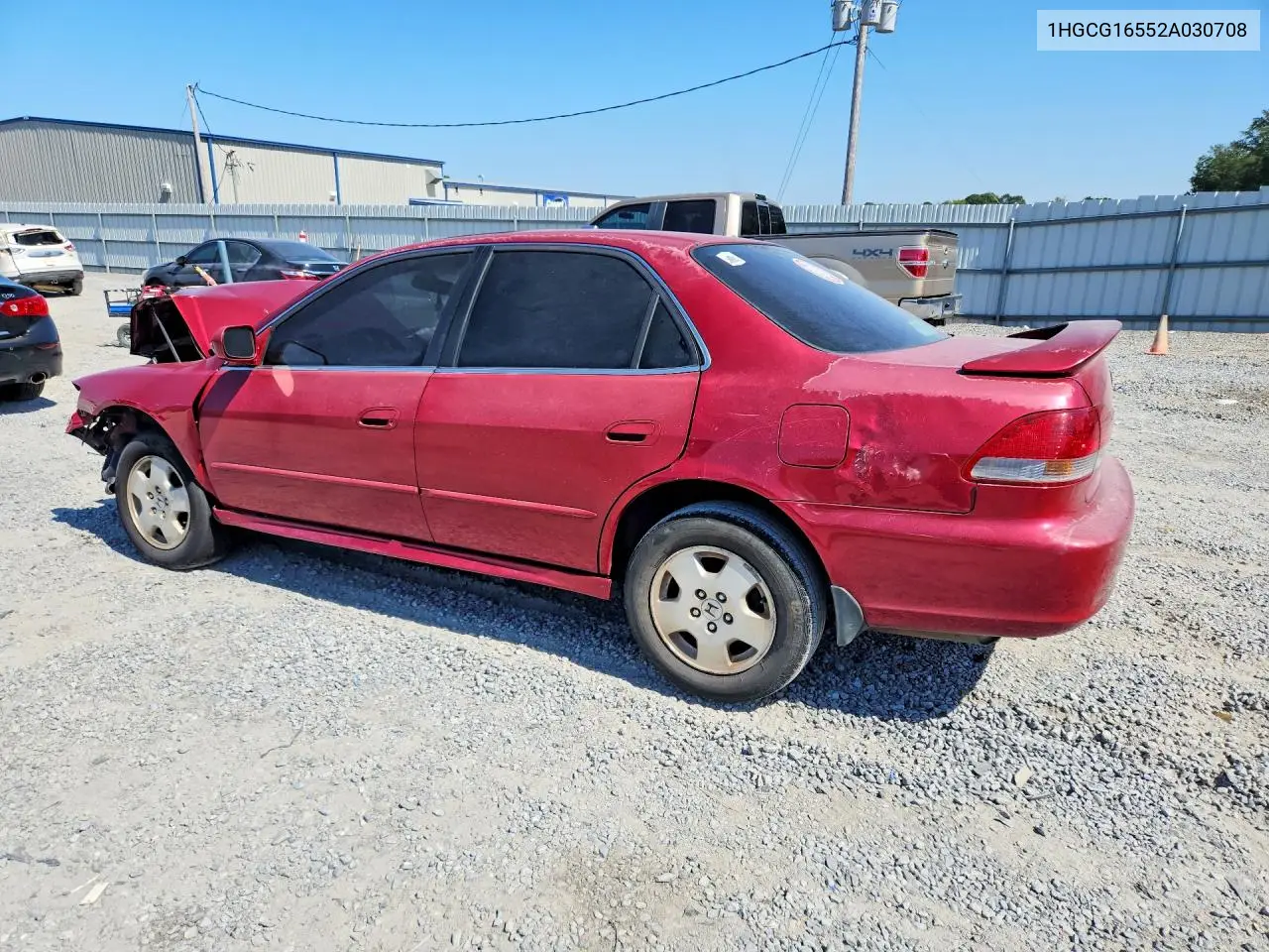 2002 HONDA ACCORD VIN 1HGCG16552A030708 — фото 2