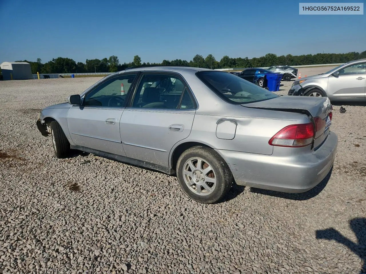 2002 HONDA ACCORD VIN 1HGCG56752A169522 — фото 2