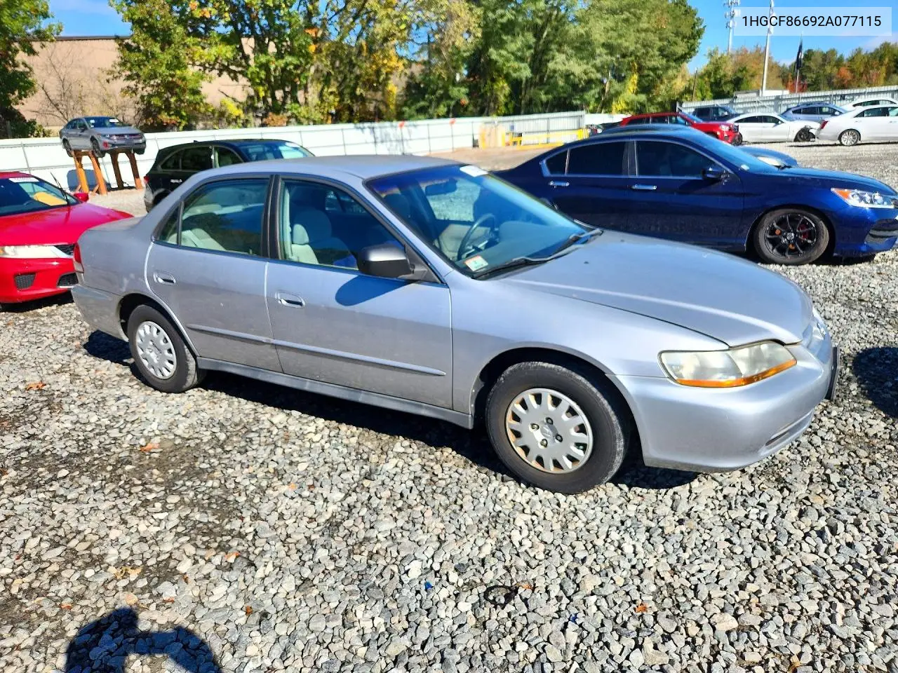 2002 HONDA ACCORD VIN 1HGCF86692A077115 — фото 4