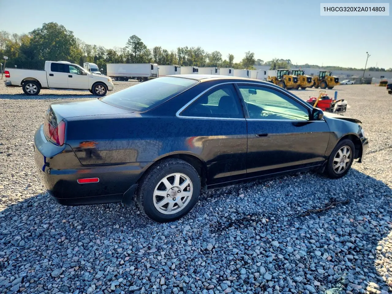 2002 HONDA ACCORD VIN 1HGCG320X2A014803 — фото 3